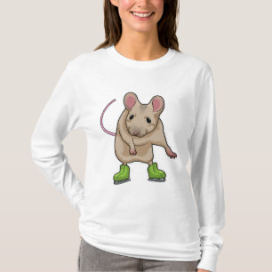 Mouse Ice skating Ice skates T-Shirt