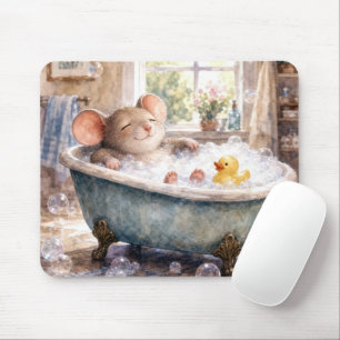 Mouse in a Bubble Bath Mat
