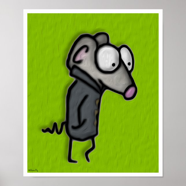 Mouse in a Trench Poster (Front)