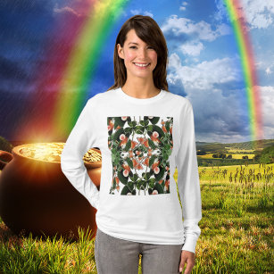 Mouse in Clover Kaleidoscope Two St. Patrick's Day T-Shirt
