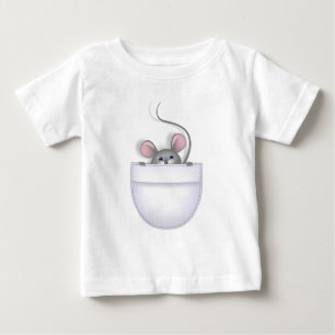 Mouse in Pocket Baby T-Shirt