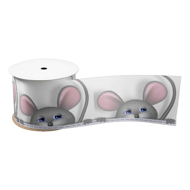Mouse in Pocket Satin Ribbon (Spool)
