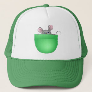 Mouse In Pocket Trucker Hat