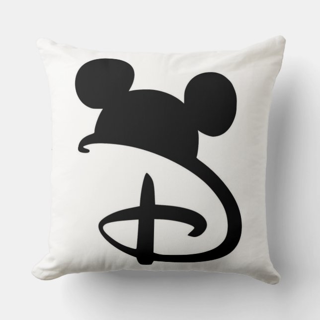 mouse-inspired letter "D" pillow (Front)