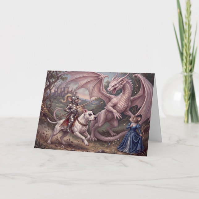 Mouse Knight Thank You Card (Front)