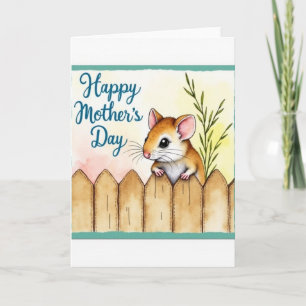 Mouse Mothers Day Art Card