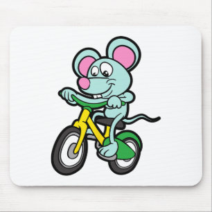 Mouse Mountain Mtb Bike Biker Biking Cycling Bicyc Mat