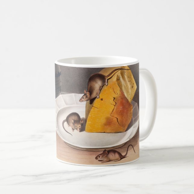 Mouse (Mus-musculus) Illustration Coffee Mug (Front Right)