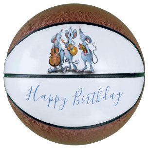 Mouse Music Band Funny Birthday Gift Basketball