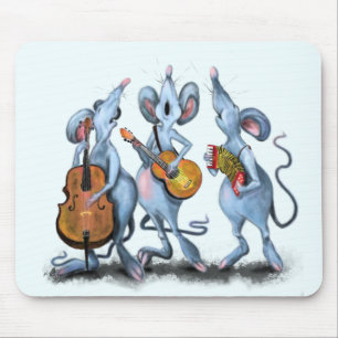 Mouse Music Band Mouse Pad Gift - Fun