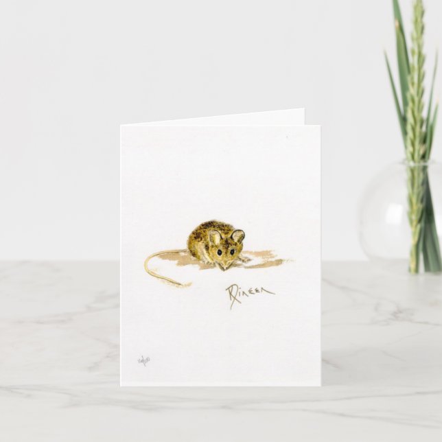 Mouse Note/Greeting Card (Front)