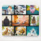 Mouse Pad 9 Photo Template Collage Rounded Frame