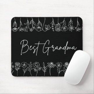 Mouse Pad - Best Grandma Wildflowers
