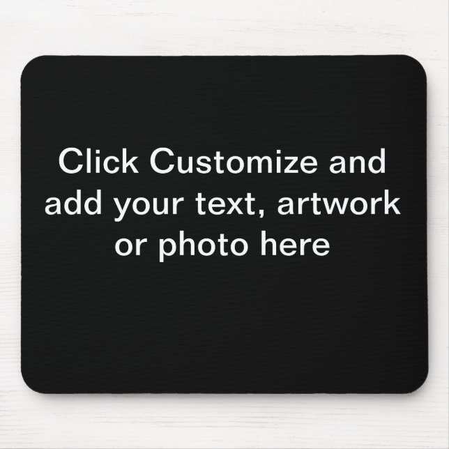 Mouse Pad Black Background (Front)