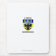 Mouse pad - coat of arms of L'Aigle - Normandy