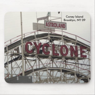 Mouse Pad, Cyclone Roller Coaster Mat