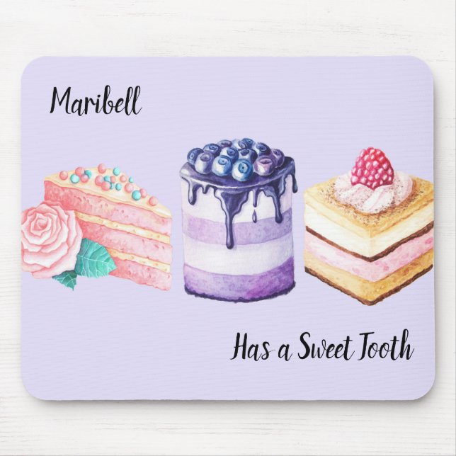 Mouse Pad for Someone with a Sweet Tooth (Front)