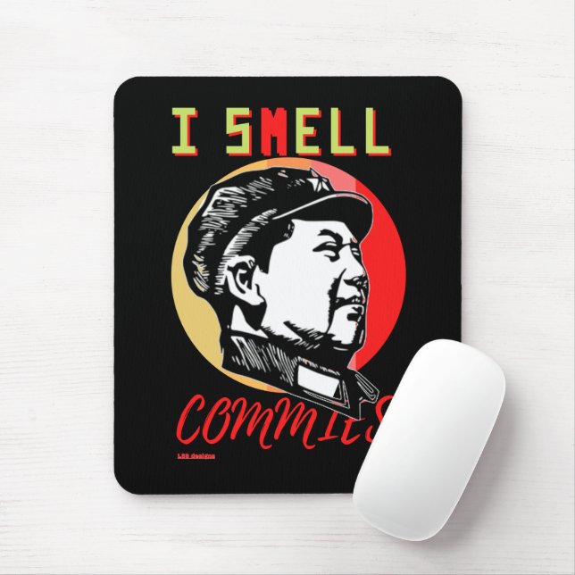 mouse pad "I SMELL COMMIES 2 : MAO" (With Mouse)