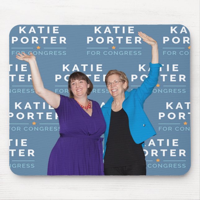 Mouse pad Katie Porter Elizabeth Warren (Front)