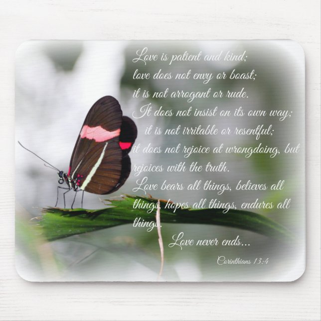 Mouse Pad/Love is Patient... Mat (Front)