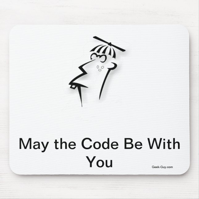 Mouse Pad - May the Code Be With You (Front)