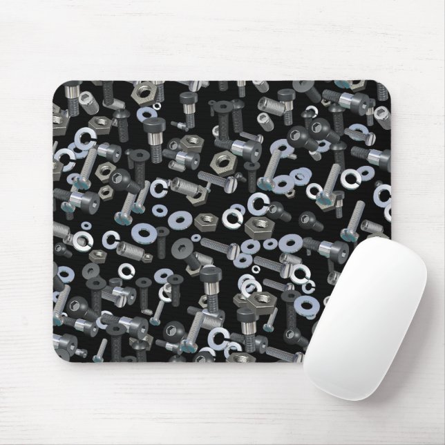 Mouse Pad - Nuts and Bolts (With Mouse)