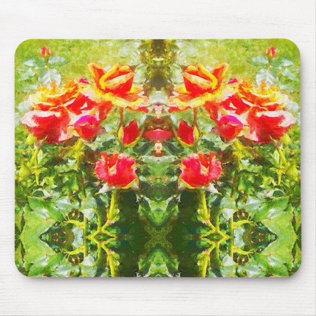 Mouse Pad - Orange Roses (Front)