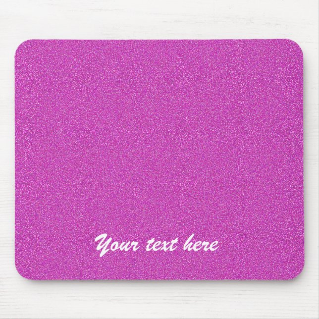 Mouse Pad Personalised Custom Hot Pink (Front)