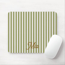 Mouse Pad Personalised Striped Custom Name