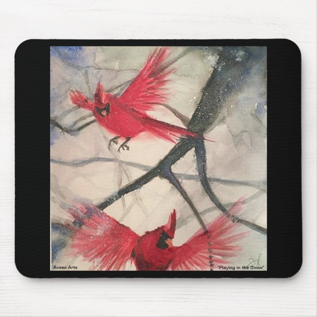 Mouse pad "Playing In the Snow" (Front)