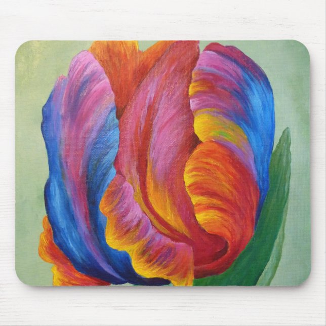 Mouse Pad Rainbow Tulip #3 (Front)