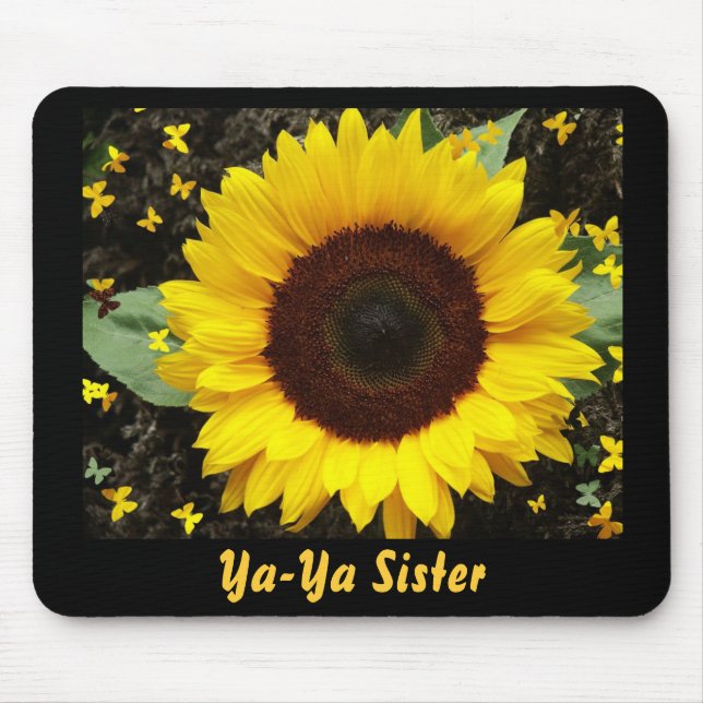 Mouse Pad, Sunflower, Ya-Ya Sister Mat (Front)