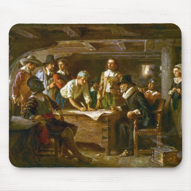 Mouse Pad The Mayflower Compact 1620 Jean Ferris (Front)