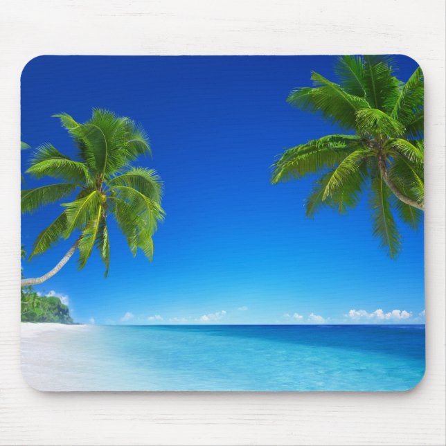 Mouse Pad-Tropical Beach Mouse Mat (Front)