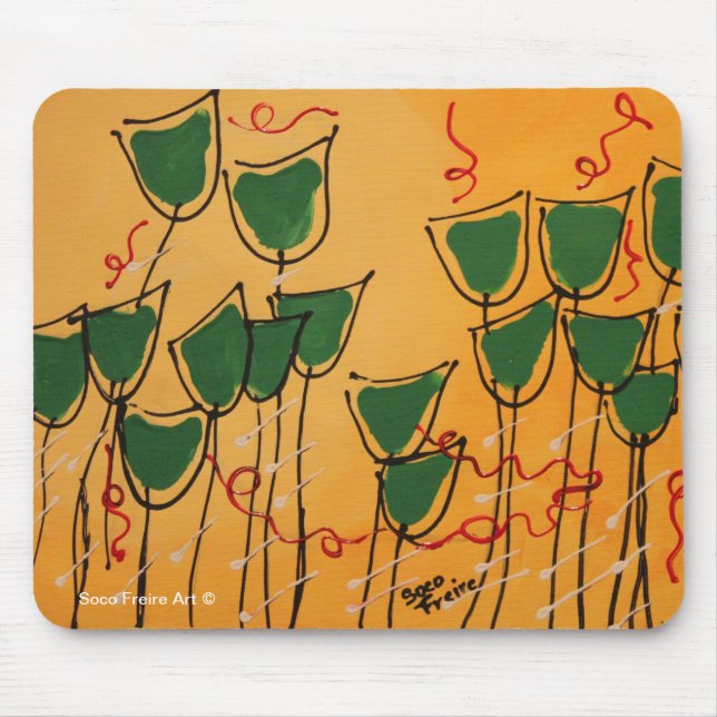 Mouse Pad - Tulips by Soco Freire (Front)