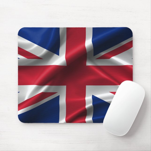 Mouse Pad - United Kingdom Flag (With Mouse)