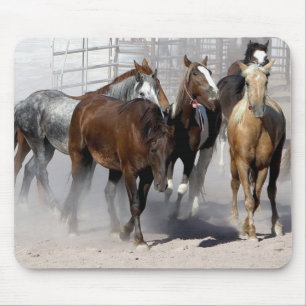 Mouse pad wild mustangs of Nevada