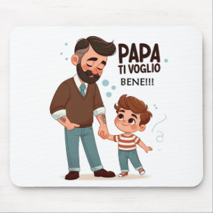 Mouse pad with dedication for dad.