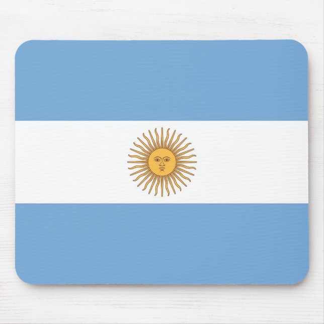 Mouse pad with Flag of Argentina (Front)