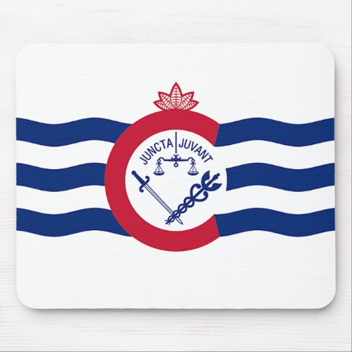 Image of Mouse pad with Flag of Cincinnati, Ohio