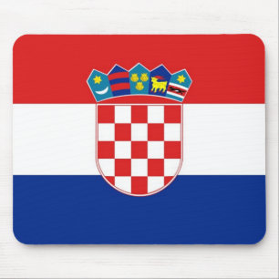 Mouse pad with Flag of Croatia
