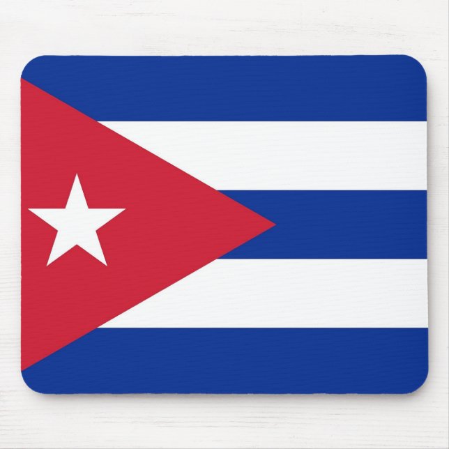 Mouse pad with Flag of Cuba (Front)