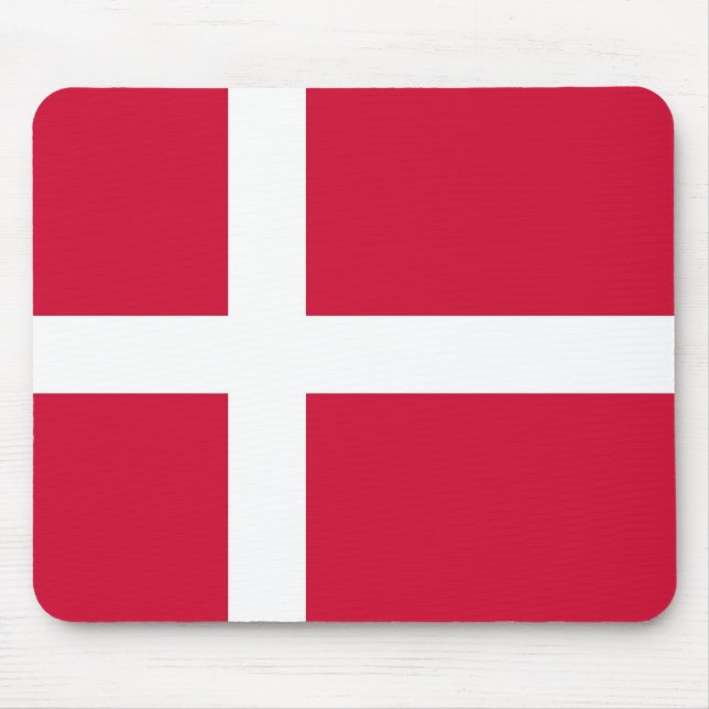 Mouse pad with Flag of Denmark (Front)