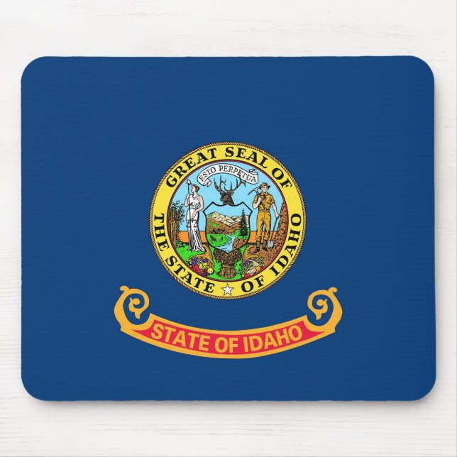 Mouse pad with Flag of Idaho State - USA (Front)