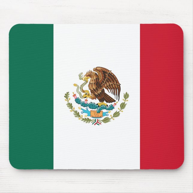 Mouse pad with Flag of Mexico (Front)