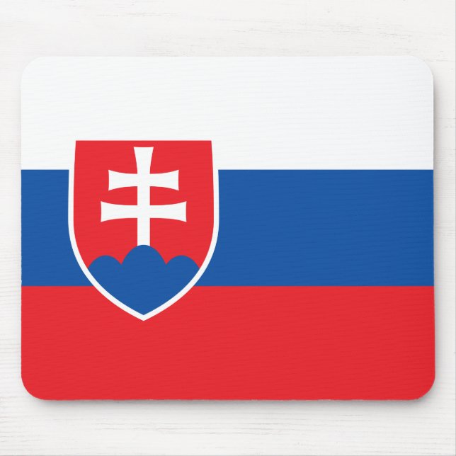 Mouse pad with Flag of Slovakia (Front)