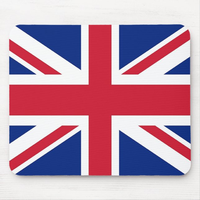 Mouse pad with Flag of United Kingdom (Front)