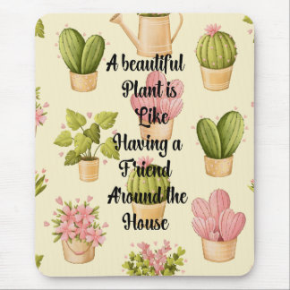  Mouse Pad With Garden Quote