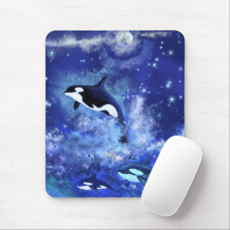 Mouse Pad with Orcas