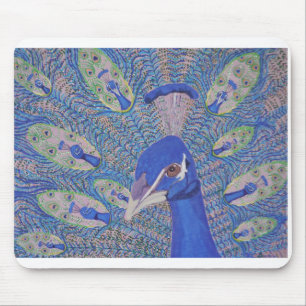 mouse pad with peacock